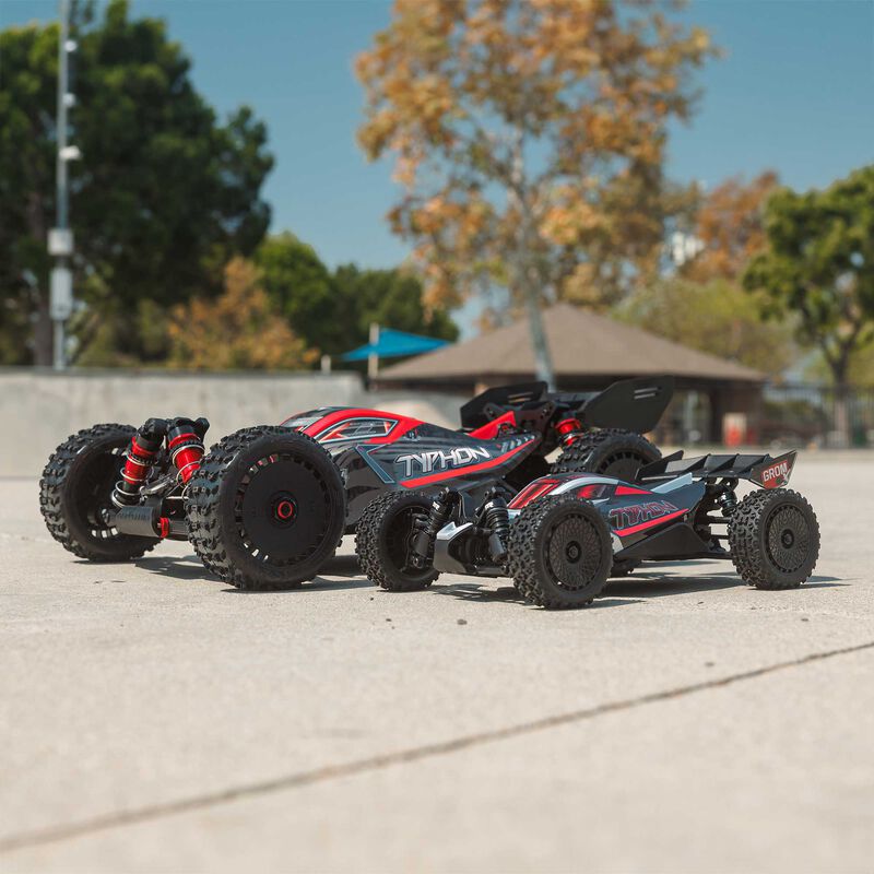 ARRMA 1/14 TYPHON GROM 223S DSC 4X4 RTR Brushless Buggy - Silver