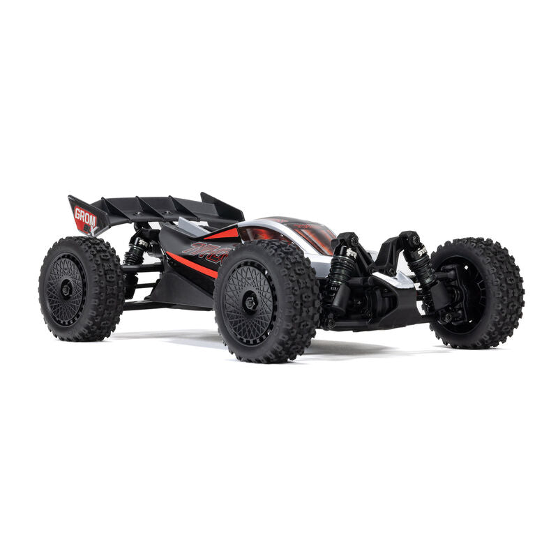ARRMA 1/14 TYPHON GROM 223S DSC 4X4 RTR Brushless Buggy - Silver
