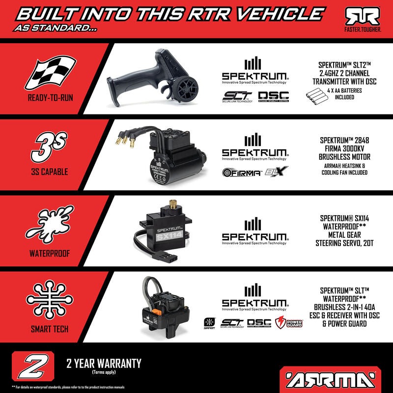 ARRMA 1/16 MINI KRATON 3S (Battery & Charger Included)