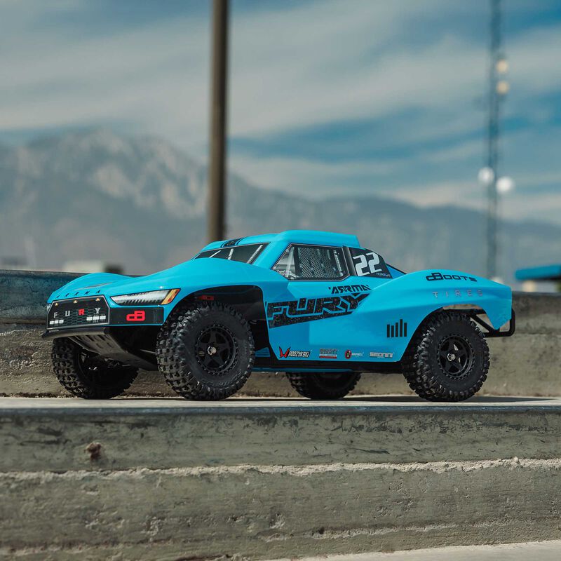 ARRMA 1/10 FURY 2WD RTR Brushed Short Course Truck (Battery & Charger Included) - Blue