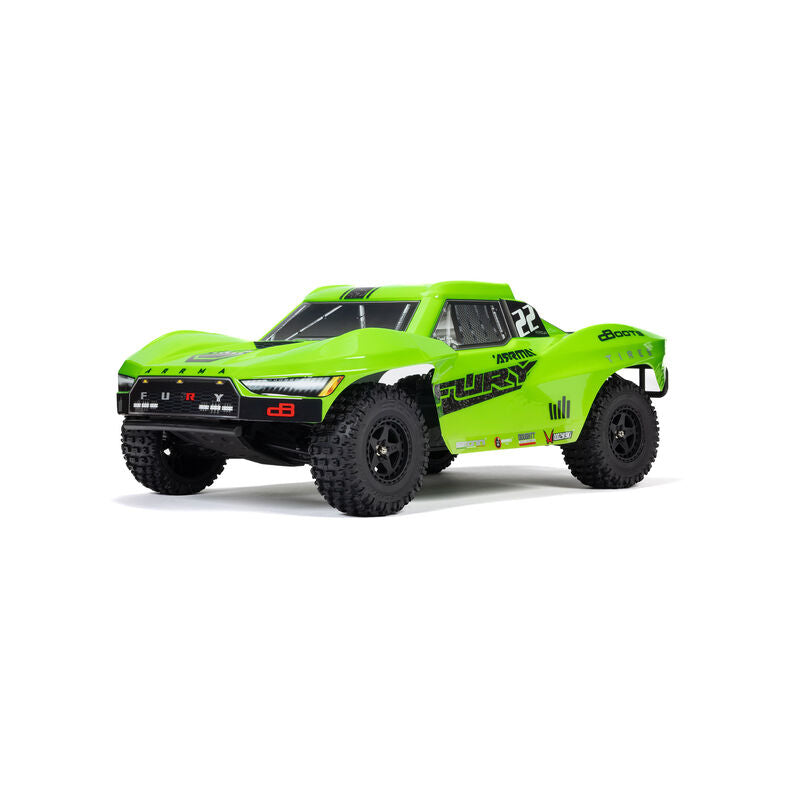 ARRMA 1/10 FURY 2WD RTR Brushed Short Course Truck - Green