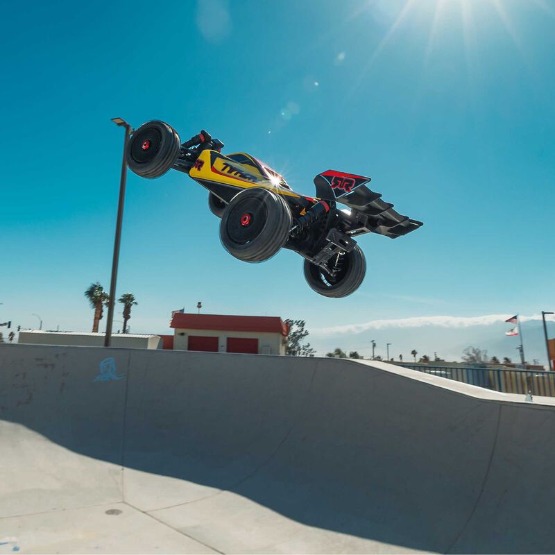 ARRMA 1/8 TYPHON MEGA 665 4X4 RTR Brushed Buggy - Yellow