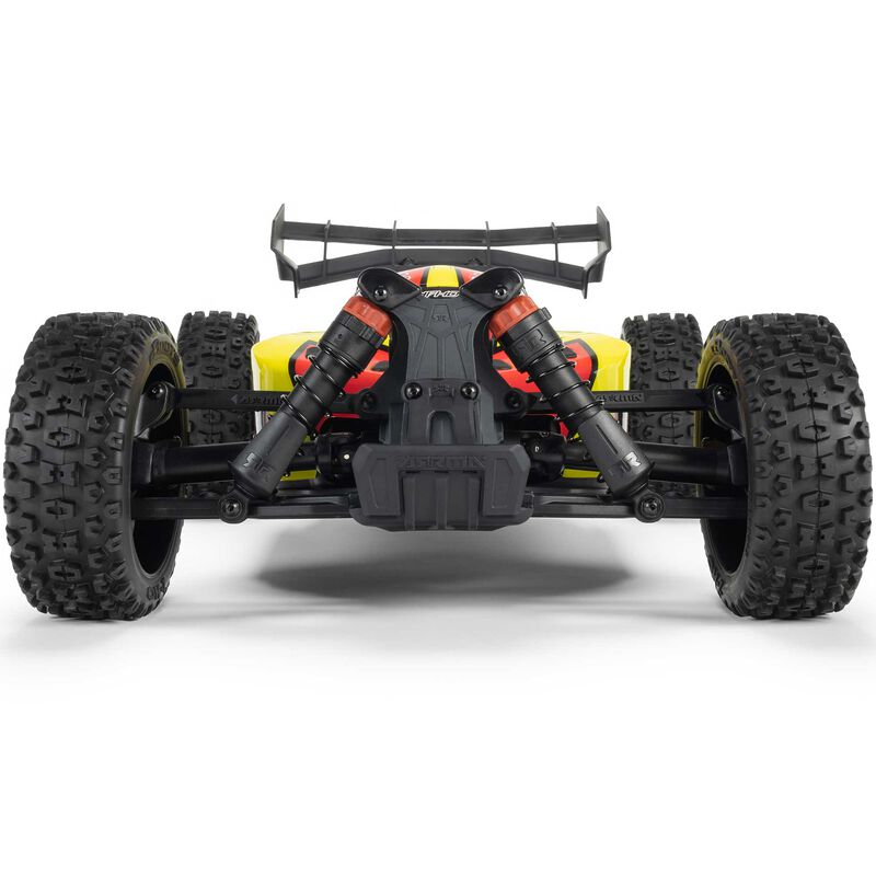 ARRMA 1/8 TYPHON MEGA 665 4X4 RTR Brushed Buggy - Yellow