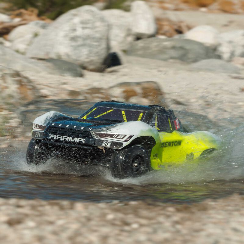 ARRMA 1/10 SENTON 223S DSC 4X4 RTR Brushless Short Course Truck - Yellow