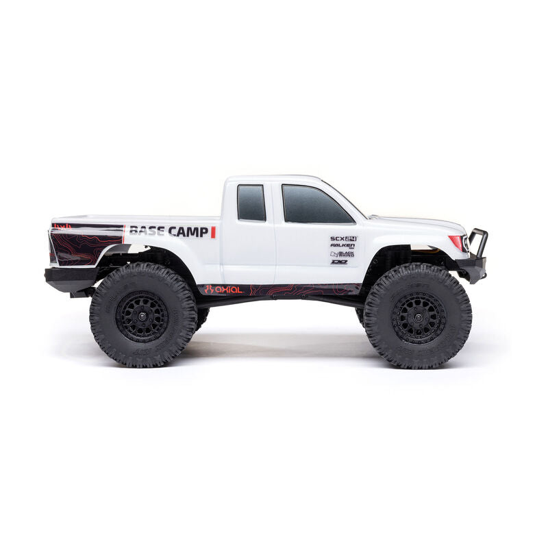 Axial 1/24 SCX24 Base Camp 4WD Rock Crawler Brushed RTR - White