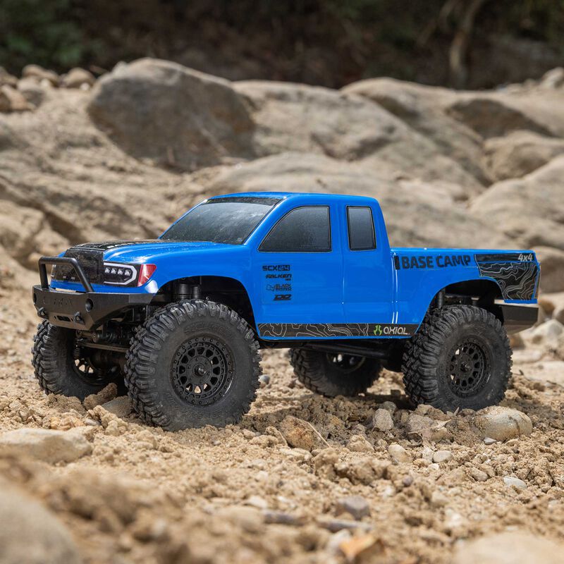 Axial 1/24 SCX24 Base Camp 4WD Rock Crawler Brushed RTR - Blue