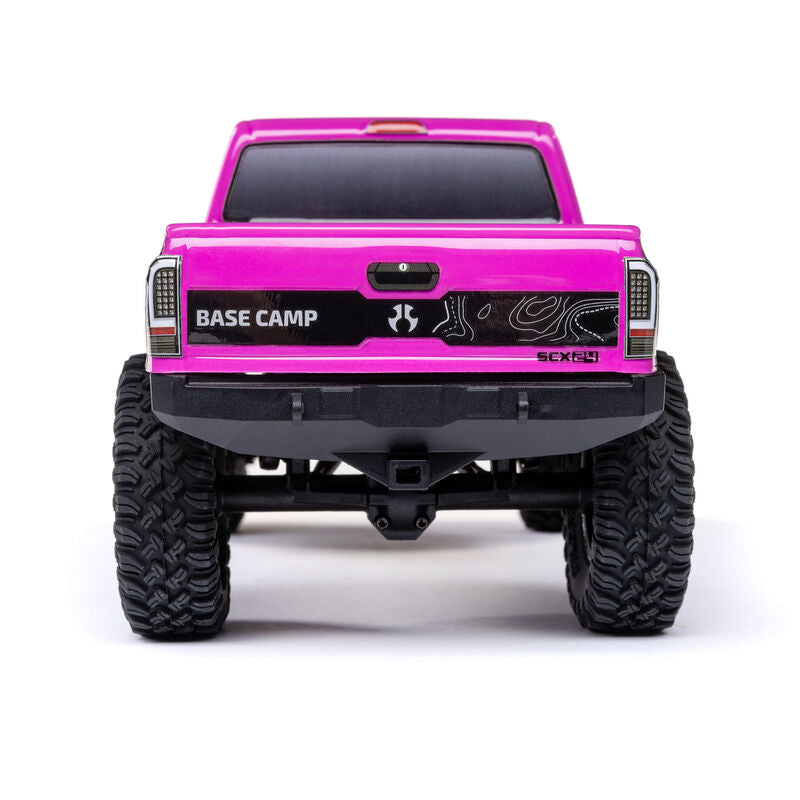 Axial 1/24 SCX24 Base Camp 4WD Rock Crawler Brushed RTR - Pink