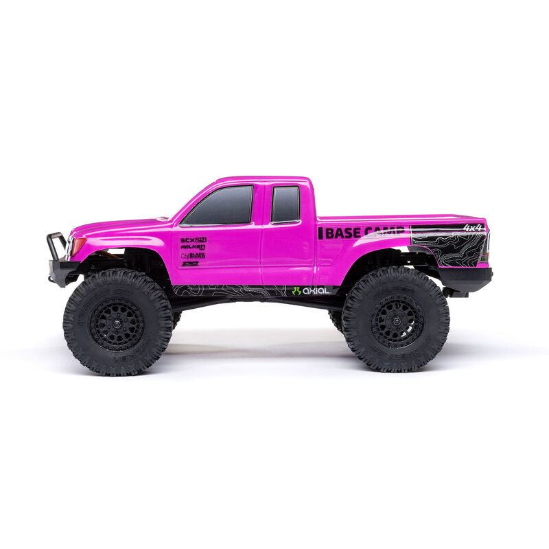 Axial 1/24 SCX24 Base Camp 4WD Rock Crawler Brushed RTR - Pink