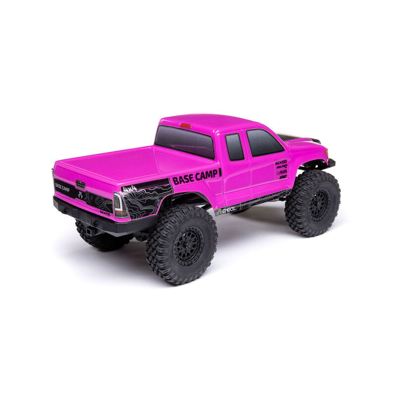 Axial 1/24 SCX24 Base Camp 4WD Rock Crawler Brushed RTR - Pink