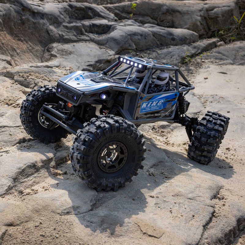 Axial 1/18 UTB18 Capra 4WS 4WD Trail Buggy RTR with Battery & Charger, Blue