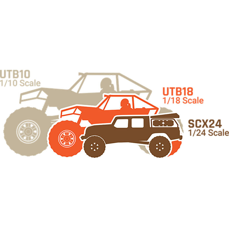 Axial 1/18 UTB18 Capra 4WS 4WD Trail Buggy RTR with Battery & Charger, Blue
