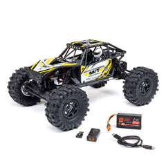 Axial 1/18 UTB18 Capra 4WS 4WD Trail Buggy RTR with Battery & Charger, Yellow