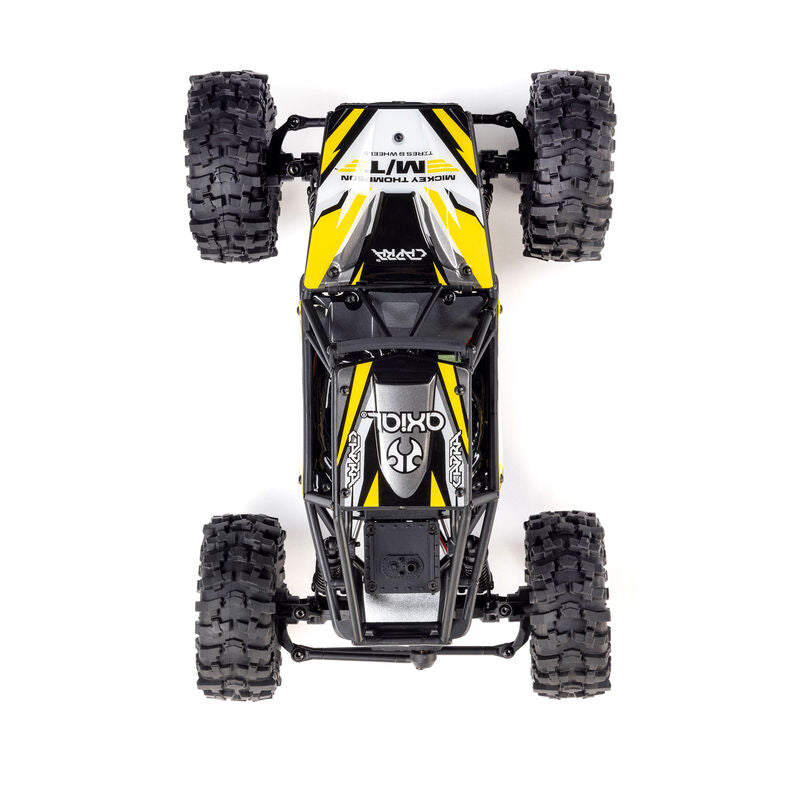 Axial 1/18 UTB18 Capra 4WS 4WD Trail Buggy RTR with Battery & Charger, Yellow