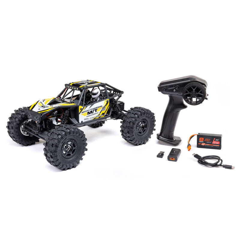 Axial 1/18 UTB18 Capra 4WS 4WD Trail Buggy RTR with Battery & Charger, Yellow