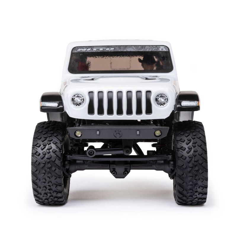 Axial 1/24 SCX24 JEEP JT GLADIATOR 4WD ROCK CRAWLER BRUSHED RTR - WHITE - HeliDirect