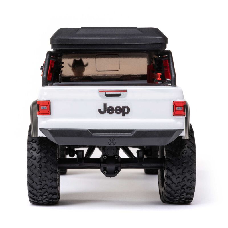 Axial 1/24 SCX24 JEEP JT GLADIATOR 4WD ROCK CRAWLER BRUSHED RTR - WHITE - HeliDirect