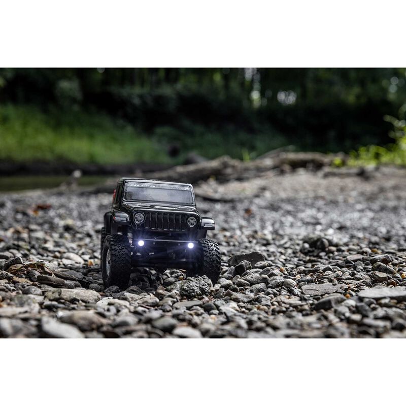 Axial 1/24 SCX24 JEEP JT GLADIATOR 4WD ROCK CRAWLER BRUSHED RTR - BLACK - HeliDirect