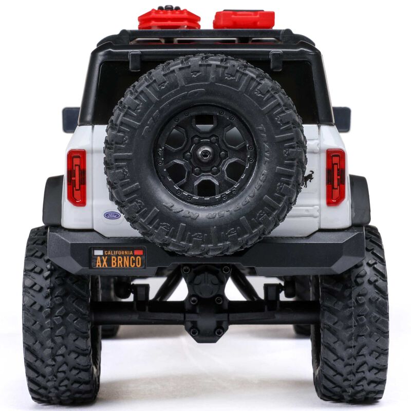 Axial 1/24 SCX24 Ford Bronco 4X4 RTR Brushed Rock Crawler (Battery & Charger Included) - White