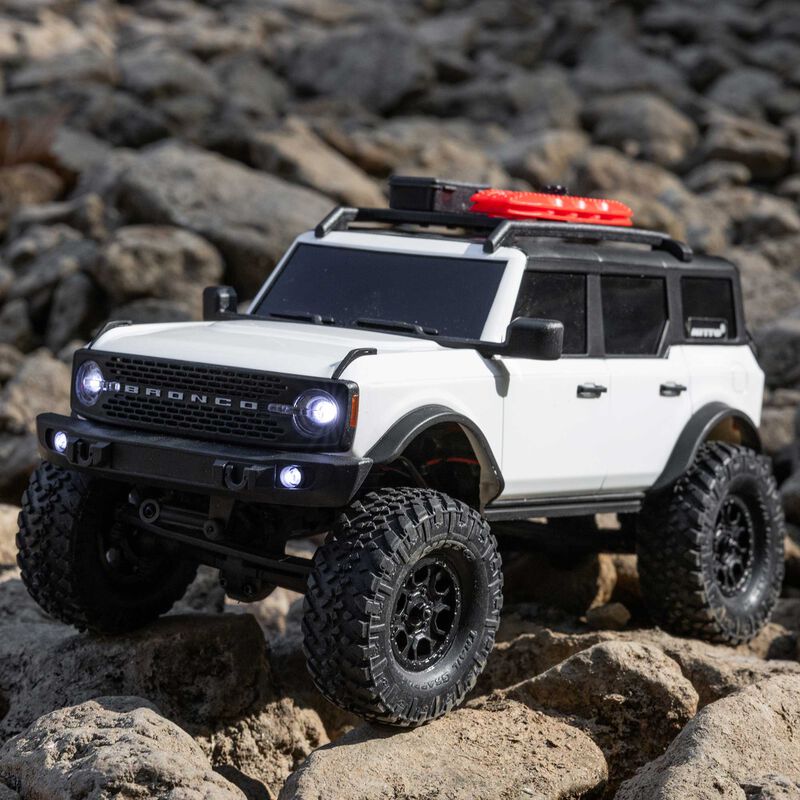 Axial 1/24 SCX24 Ford Bronco 4X4 RTR Brushed Rock Crawler (Battery & Charger Included) - White
