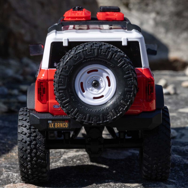 Axial 1/24 SCX24 Ford Bronco 4X4 RTR Brushed Rock Crawler (Battery & Charger Included) - Red