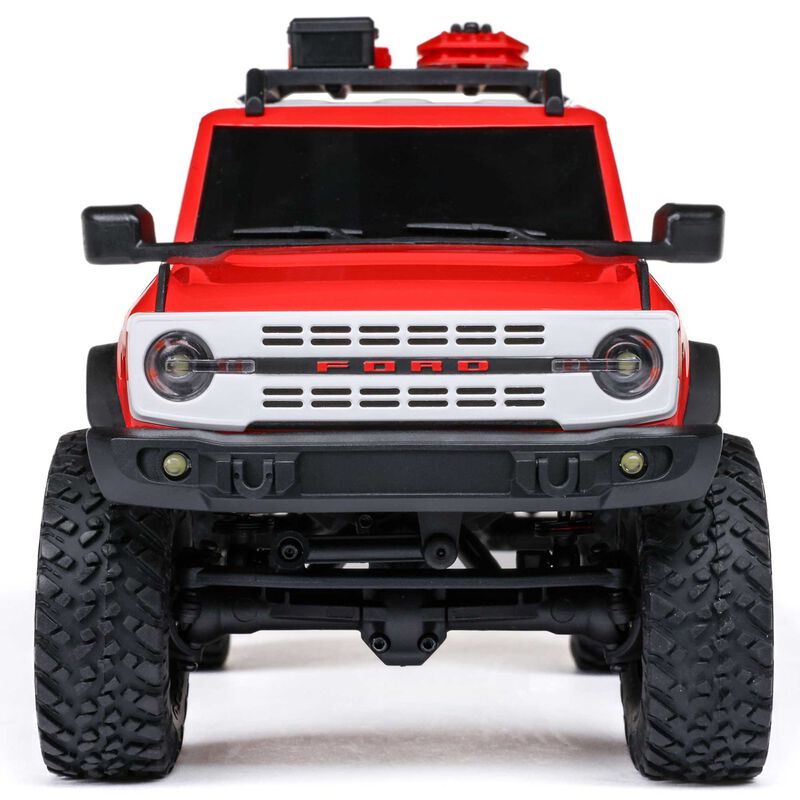 Axial 1/24 SCX24 Ford Bronco 4X4 RTR Brushed Rock Crawler (Battery & Charger Included) - Red