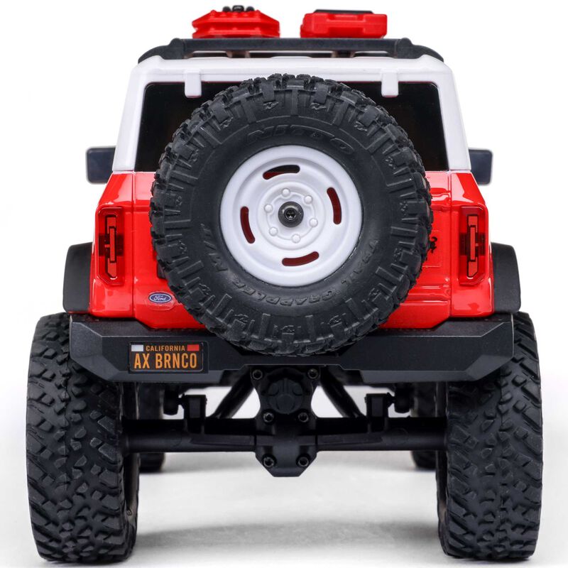 Axial 1/24 SCX24 Ford Bronco 4X4 RTR Brushed Rock Crawler (Battery & Charger Included) - Red