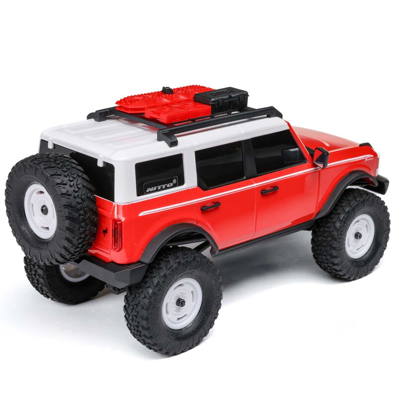 Axial 1/24 SCX24 Ford Bronco 4X4 RTR Brushed Rock Crawler (Battery & Charger Included) - Red