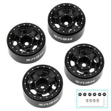MEUS Racing 0.7-inch Beadlock Wheels Rims Deep-Dish Wheel for 1/30 Axial SCX30 1/32 Redcat Ascent-32