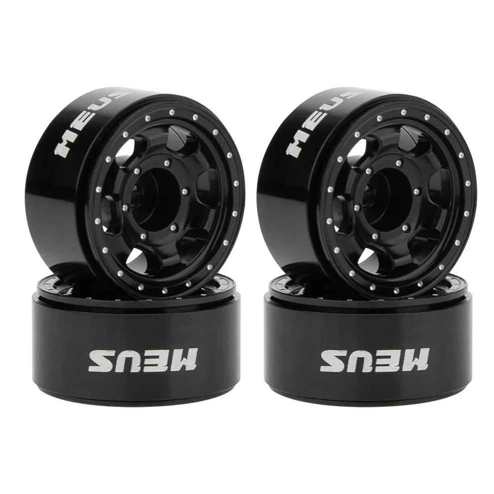 MEUS Racing 0.7-inch Beadlock Wheels Rims Deep-Dish Wheel for 1/30 Axial SCX30 1/32 Redcat Ascent-32