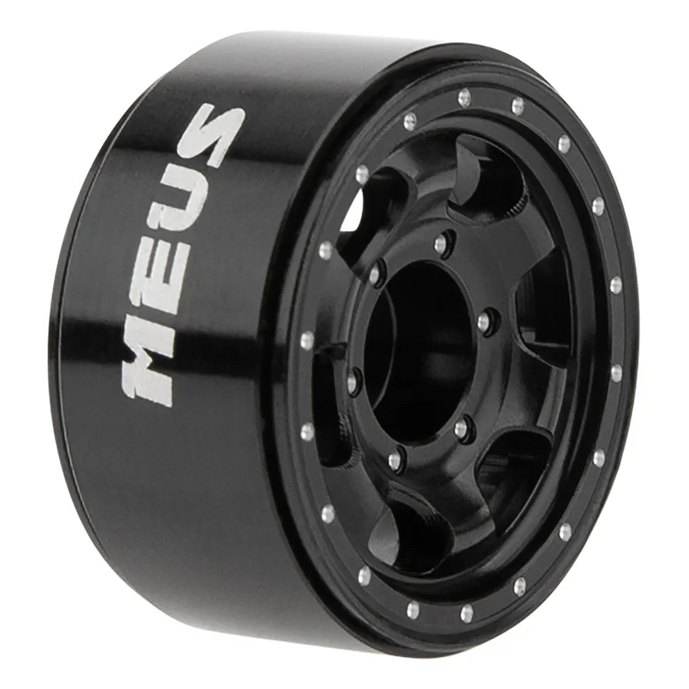 MEUS Racing 0.7-inch Beadlock Wheels Rims Deep-Dish Wheel for 1/30 Axial SCX30 1/32 Redcat Ascent-32