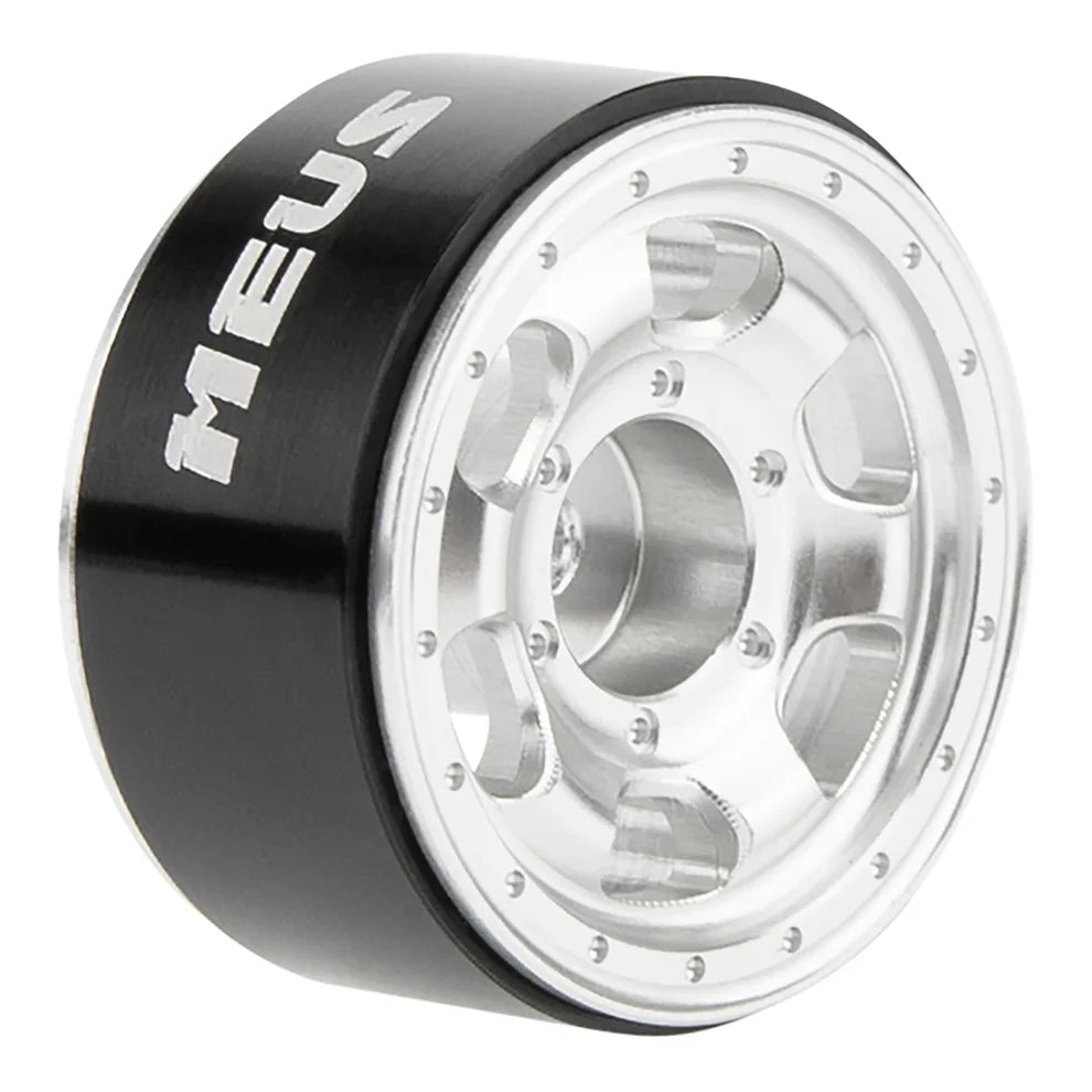 MEUS Racing 0.7-inch Beadlock Wheels Rims Deep-Dish Wheel for 1/30 Axial SCX30 1/32 Redcat Ascent-32