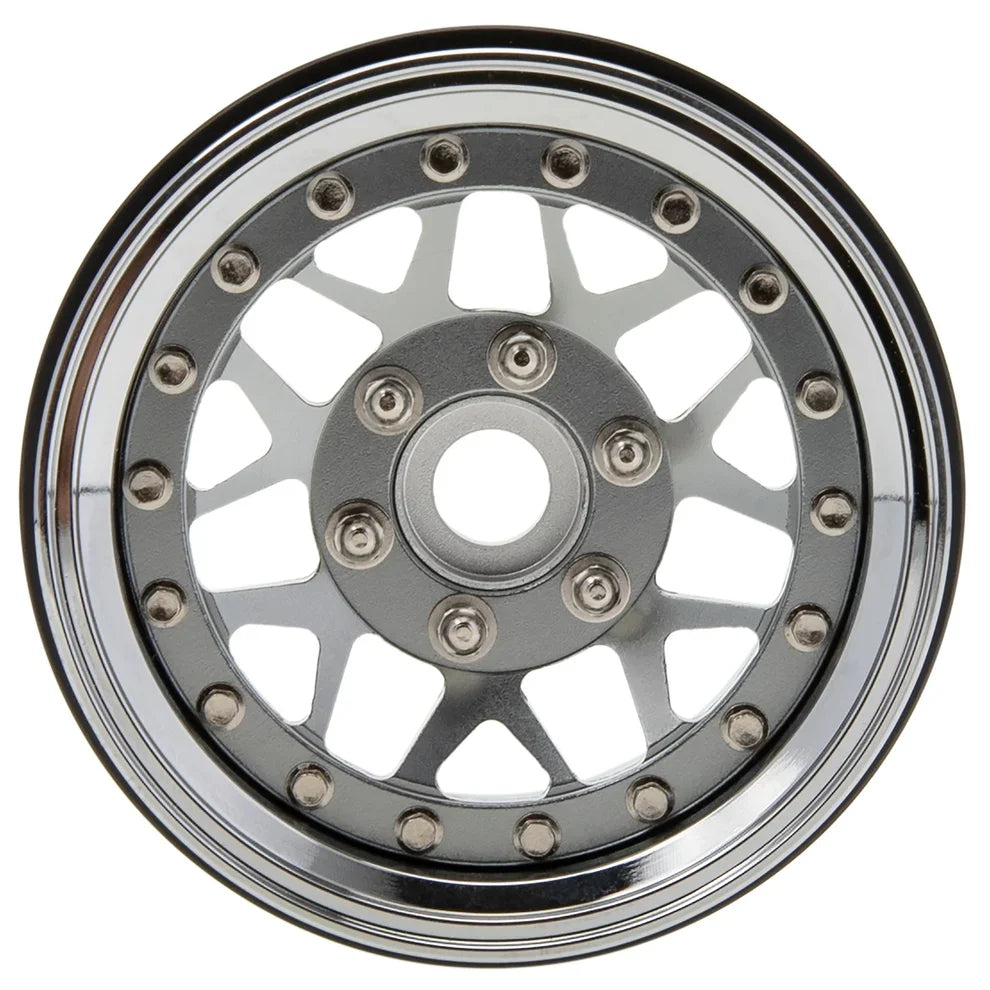 MEUS Racing Brass Aluminum 1.9″ Beadlock Wheels Supports Front Rear Twin Wheels for 1/10 TRX-4 TRX-6 SCX10 GEN7 GEN8 D90