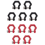 MEUS Racing Simulation U-shaped Metal Shackle Trailer Hook for SCX24 TRX4M - Model B Square - HeliDirect