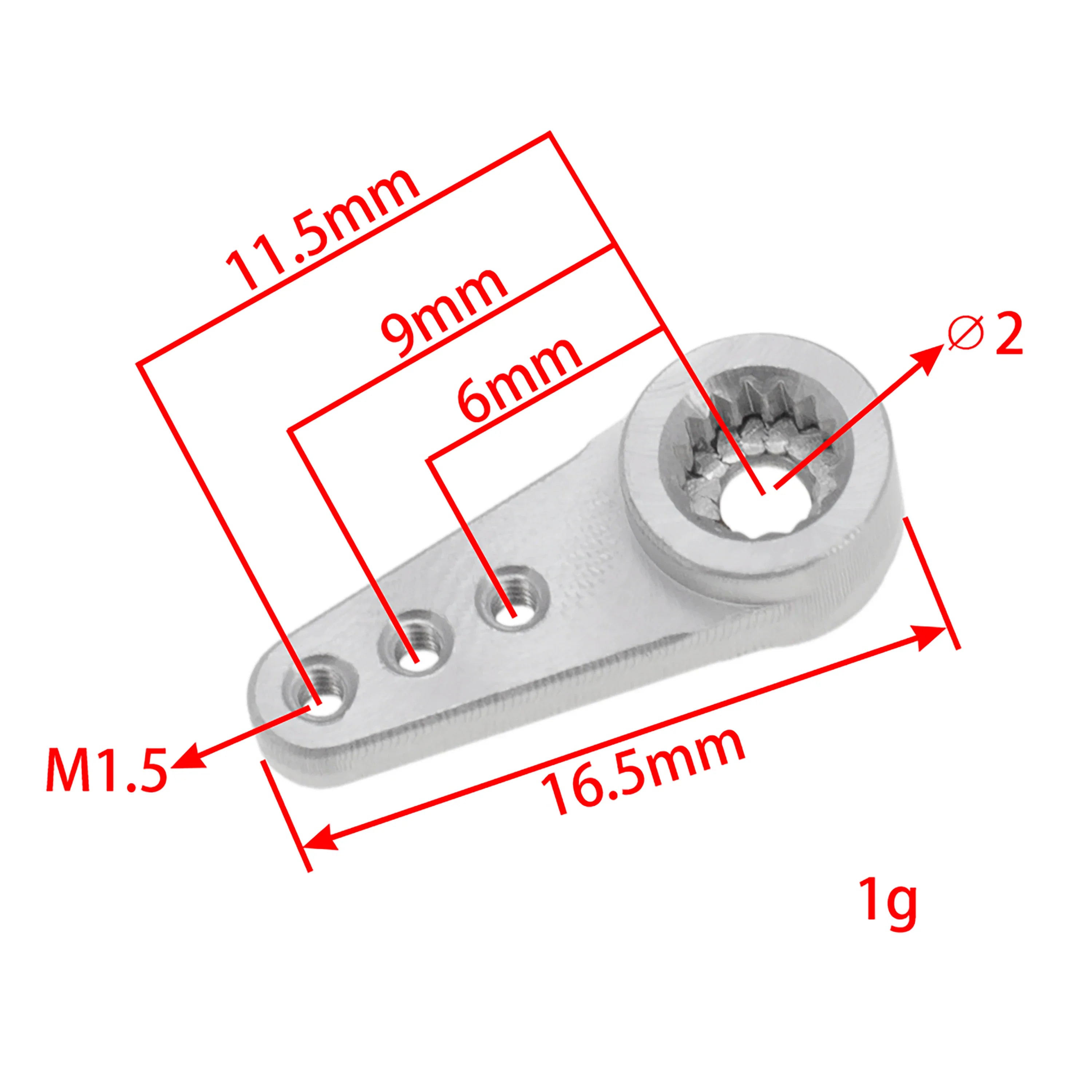 MEUS Racing Emax ES08MAII Analog Servo with Mount and 15T Arm for Axial SCX24 Gladiator 1/24 RC Crawler Car Truck Model Parts Accessories (Silver) - HeliDirect