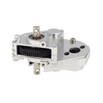 MEUS Racing  RC Crawler Aluminum Transmission Gearbox, Assembled Transmission Case Complete Gearbox Upgrade Parts for 1/24 Axial SCX24 Deadbolt 90081 C10 Wrangler (Silver) - HeliDirect