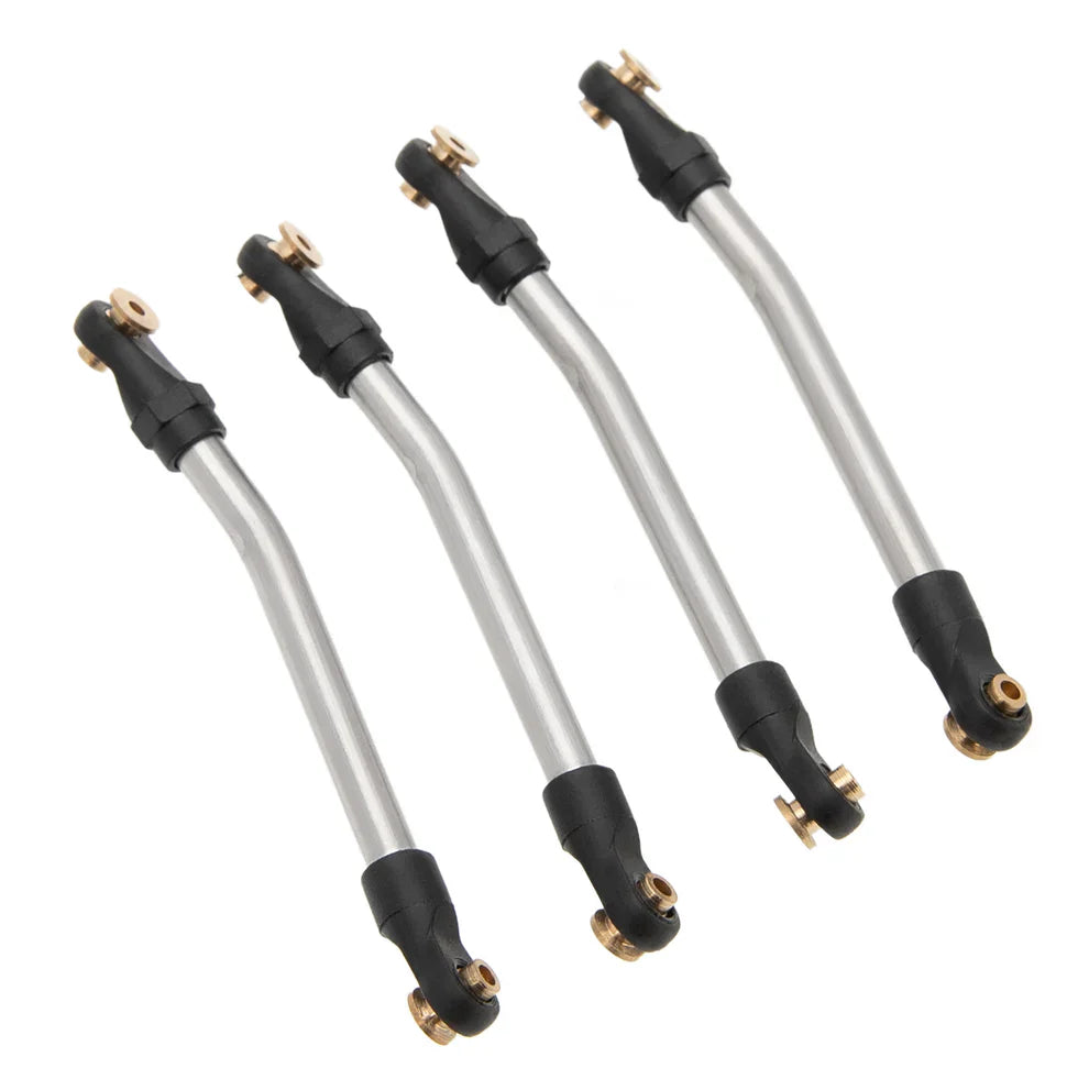 MEUS Racing 10pcs Metal High Clearance Chassis & Steering Links Set for 1/24 AX24 XC-1 RC Crawler Car