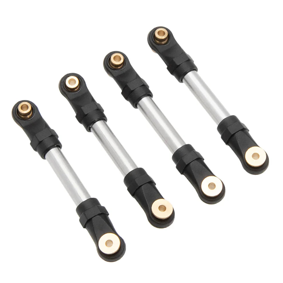 MEUS Racing 10pcs Metal High Clearance Chassis & Steering Links Set for 1/24 AX24 XC-1 RC Crawler Car