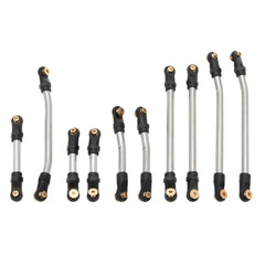 MEUS Racing Metal High Clearance Chassis & Steering Links Set for 1/24 SCX24 Deadbolt Betty