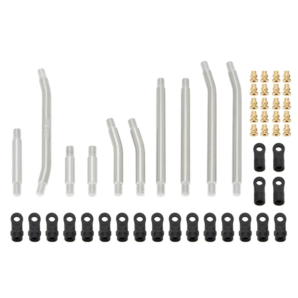 MEUS Racing Metal High Clearance Chassis Links for 1/24 SCX24 Lexus GX 470