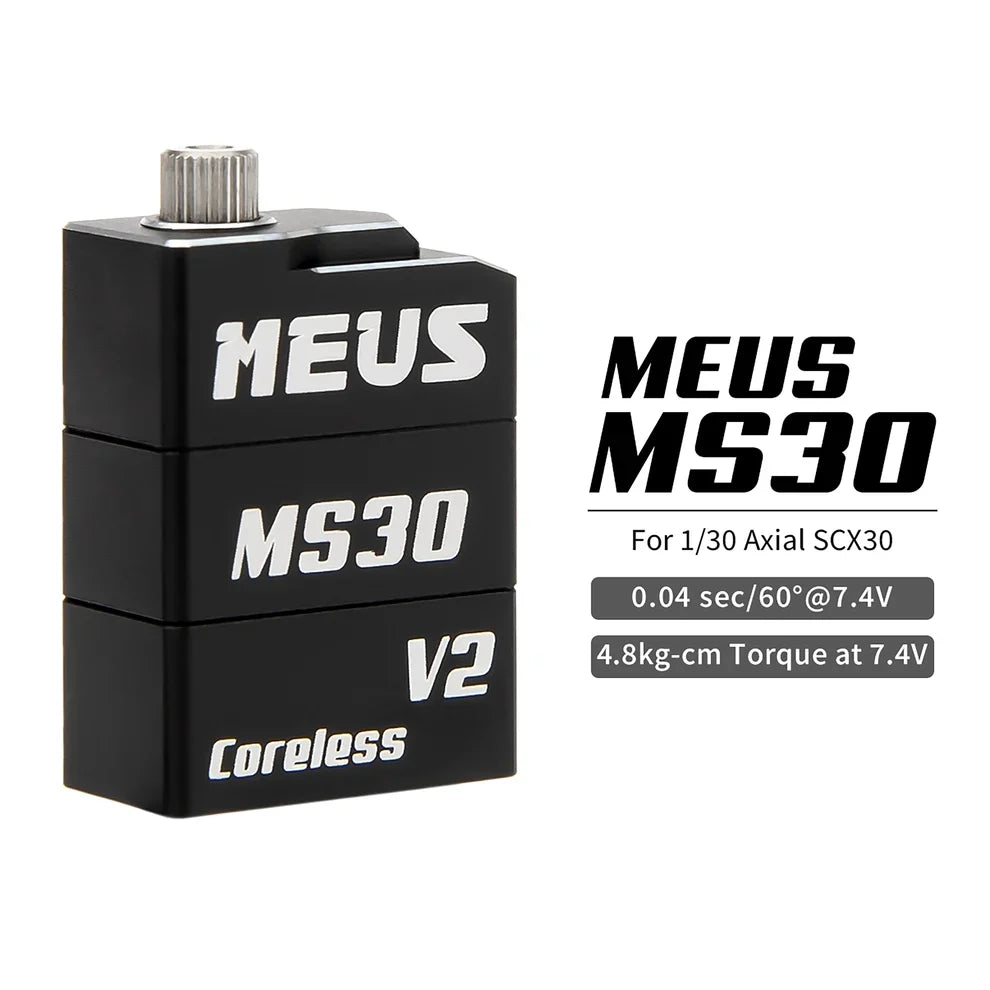 MEUS Racing SCX30 V2 Coreless High Torque Servo for 1/30 Axial SCX30 RC Crawler