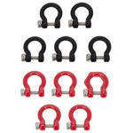 MEUS Racing Simulation U-shaped Metal Shackle Trailer hook for SCX24 TRX4M - Model A Round - HeliDirect