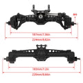 Meus Racing Plastic Nylon Portal Axles Front Rear Axle for Axial SCX10 SCX10 II 1/10 RC Car Upgrade Parts
