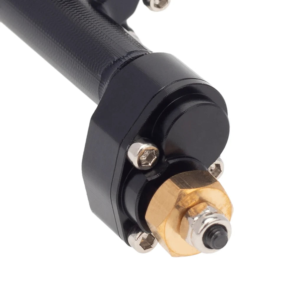 MEUS RACING 1/24 Scale Aluminum Alloy Axles Front and Rear Portal Axle Housing Assembly w/New C Knuckle for Axial SCX24 90081 C10 Jeep Upgrade Parts - BLACK