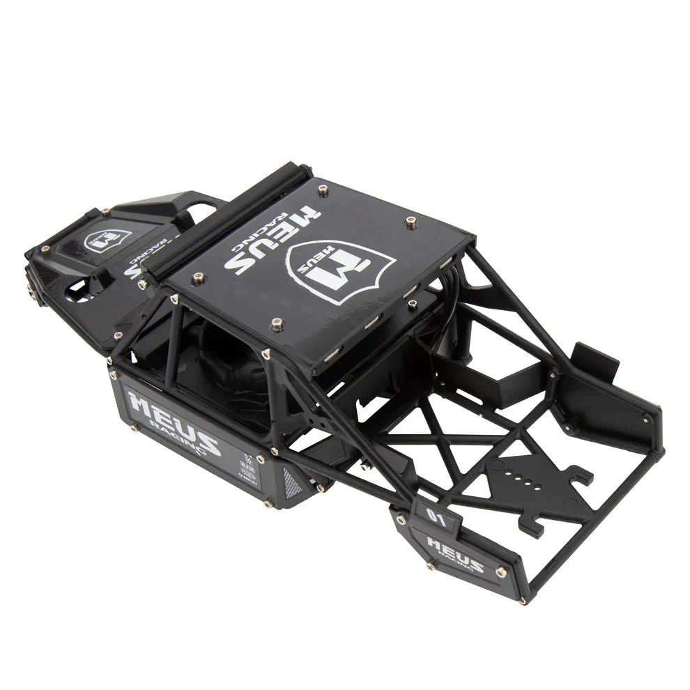 MEUS Racing SCX24 Mantis Roll Cage Body Shell Chassis Kit for 1/24 Axial SCX24 C10 Bronco Wrangler