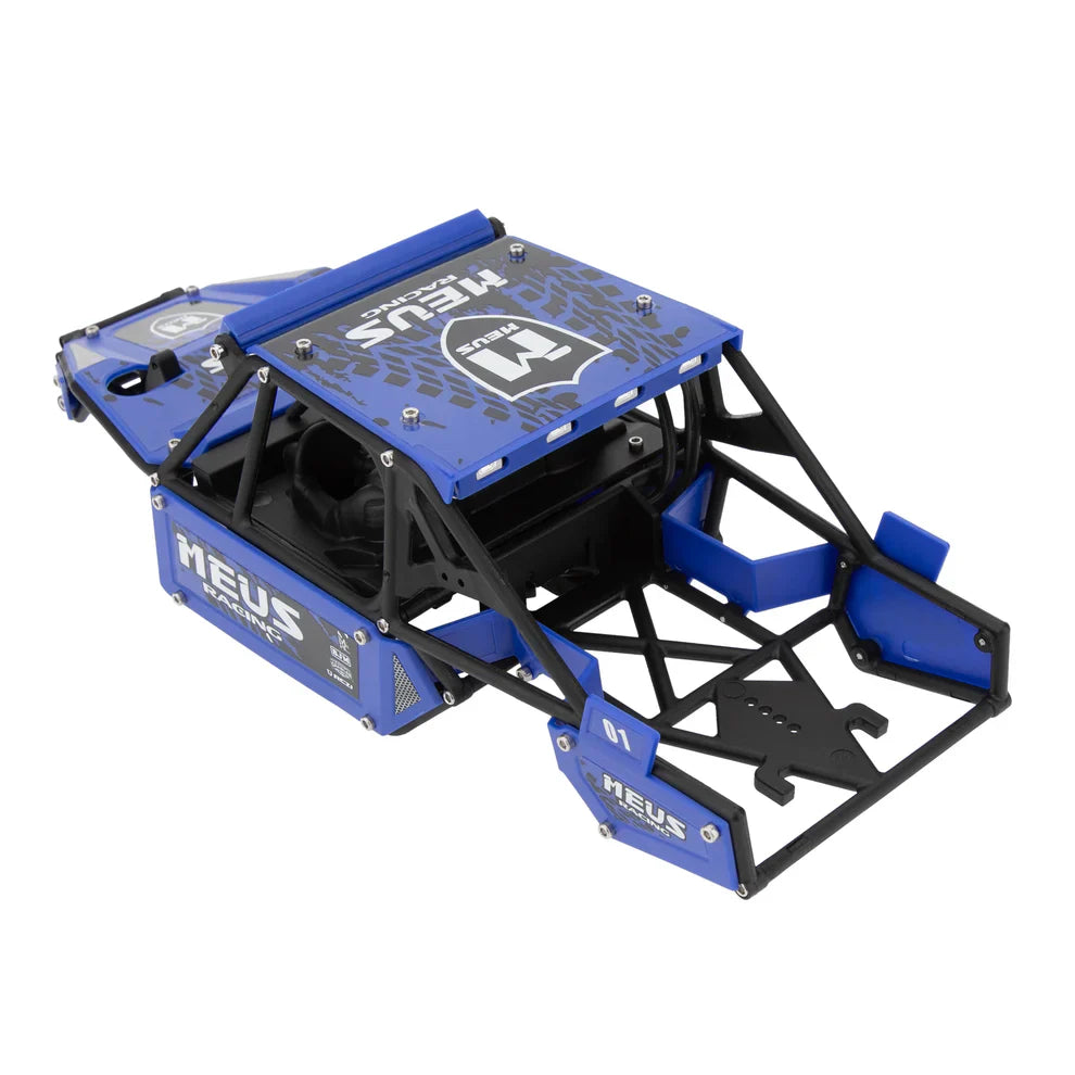 MEUS Racing SCX24 Mantis Roll Cage Body Shell Chassis Kit for 1/24 Axial SCX24 C10 Bronco Wrangler