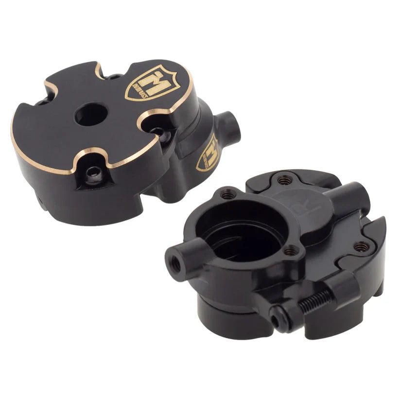 MEUS Racing Brass Steering Knuckles+Front Axle Weights Cover for 1/18 Redcat Ascent-18 RC Crawler