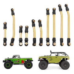 MEUS Racing Metal High Clearance Chassis & Steering Links Set for 1/24 SCX24 Deadbolt Betty