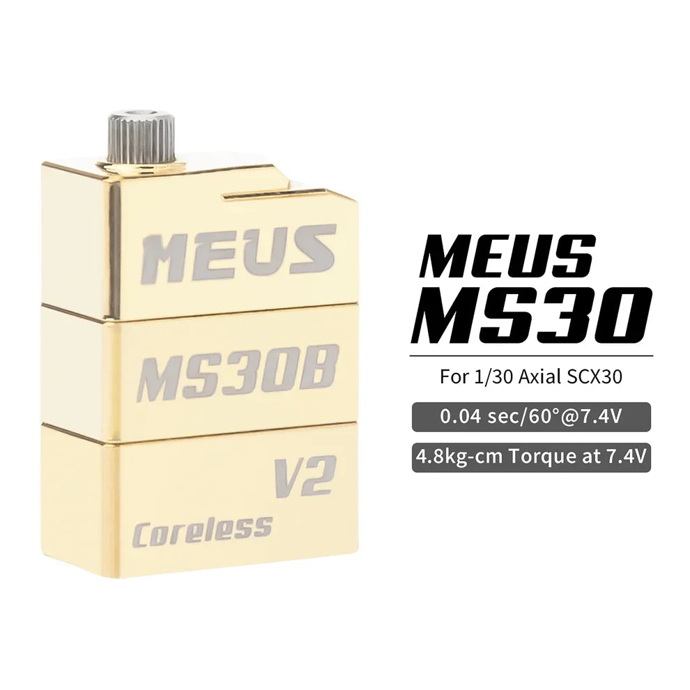 MEUS Racing SCX30 V2 Coreless High Torque Servo for 1/30 Axial SCX30 RC Crawler