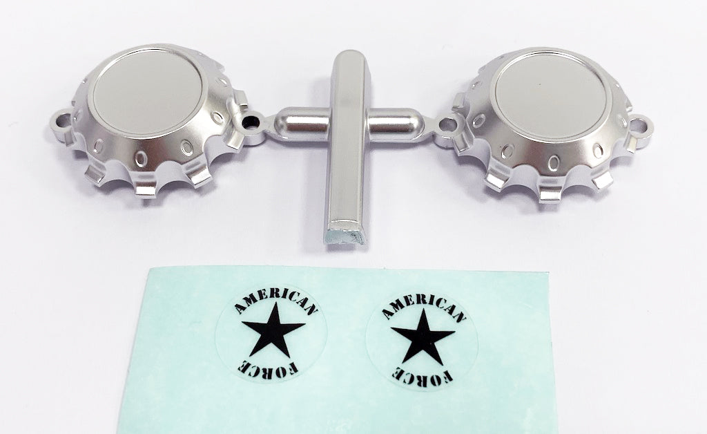 CD0631 American Force H01 CONTRA Wheel Cap (Silver, w/ decal) - HeliDirect