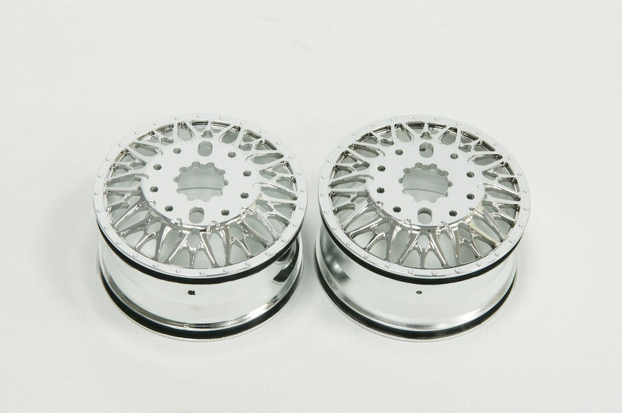 CD0641 KG1 Forged KD014 TRIDENT–D Wheels (FRONT, 40mm width, CHROME) 2 pcs - HeliDirect